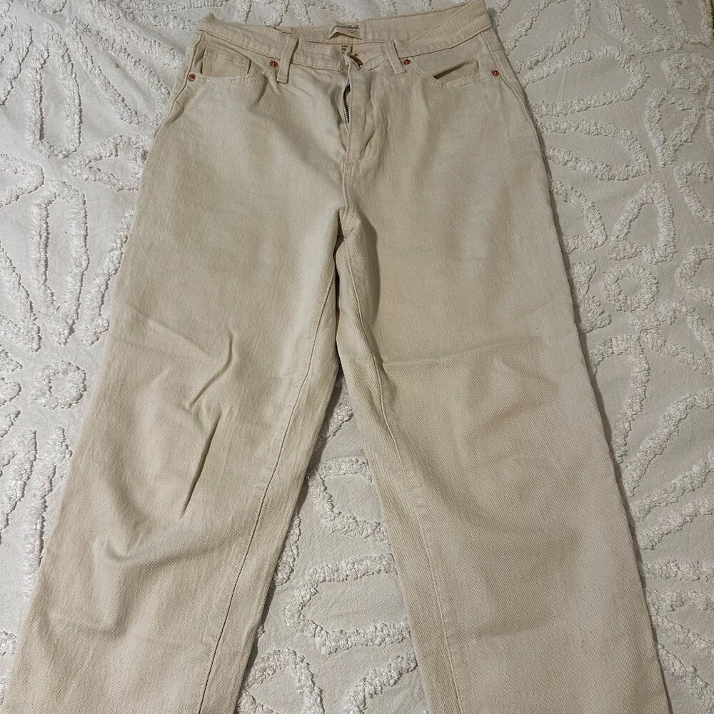 Target Tan Straight Legged Jeans - high waisted